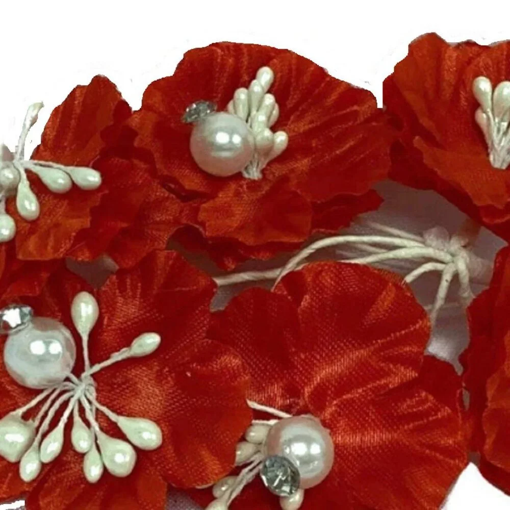 Bunches of Polyester Craft Flower Stems for All Occasions Party Supplies